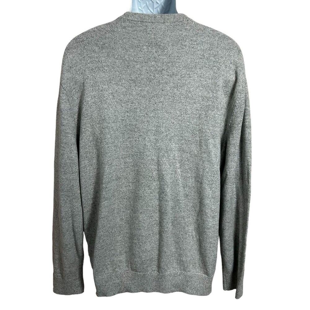 Men's Nautica Gray Pull-Over Sweater Sz XL Gray V-Neck Cotton Long-Sleeve - Picture 7 of 8
